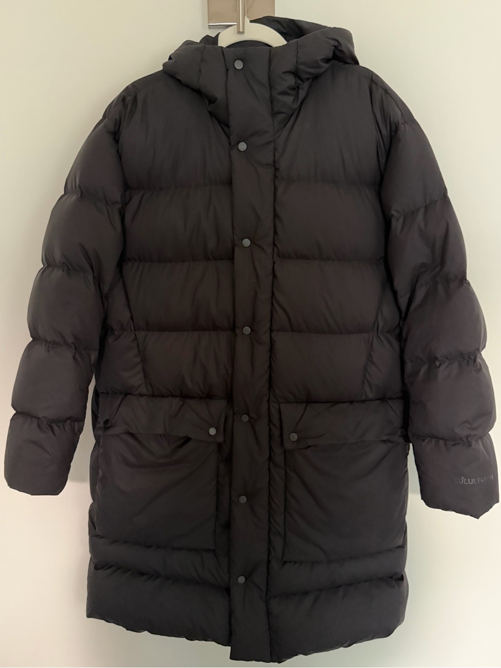 Lululemon Wunder Puff Long Jacket in Black